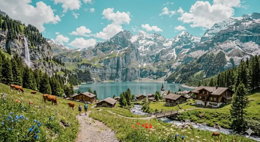 Lago Oeschinensee, Kandersteg, Suíça